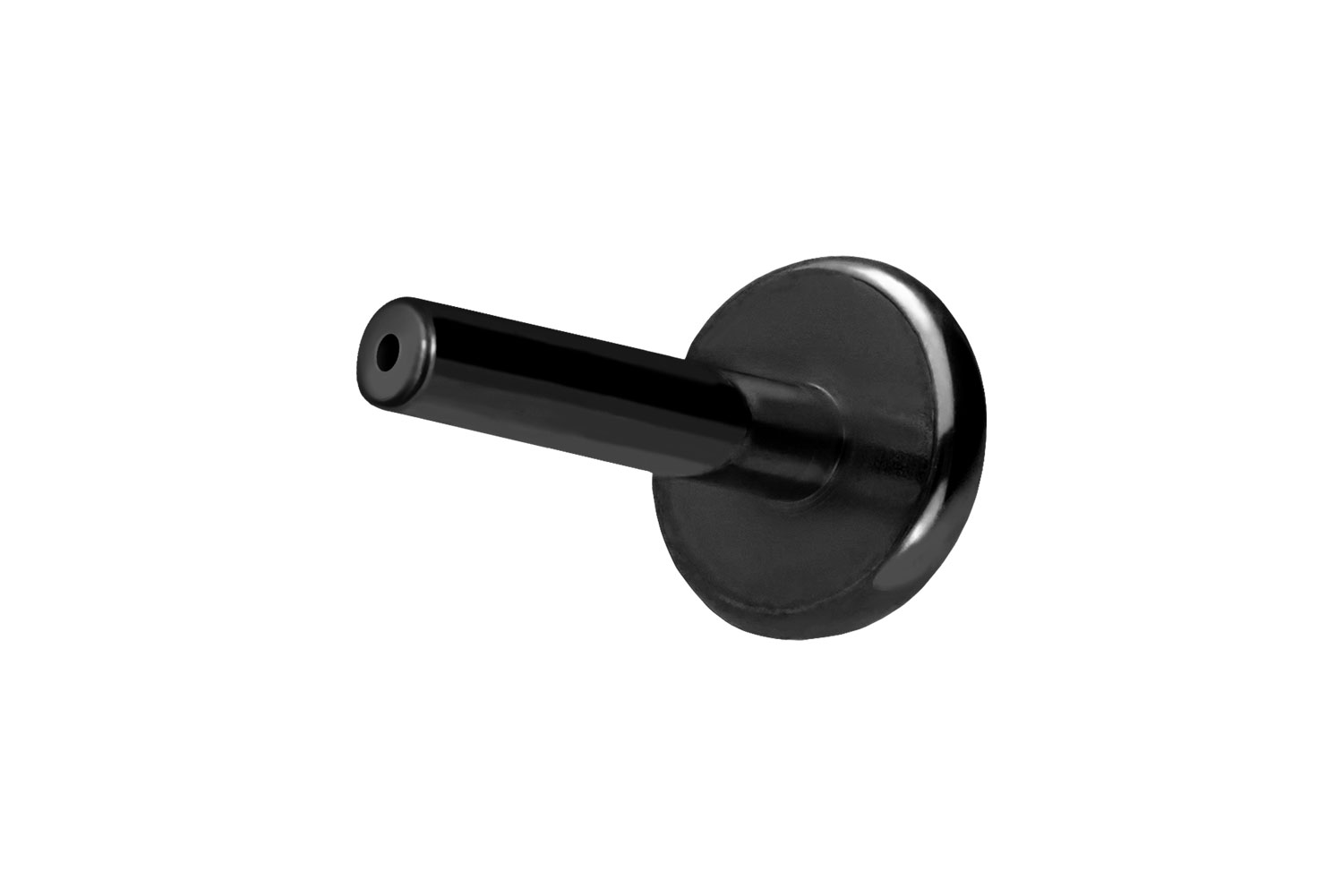 Titan Labret Piercing mit Push Fit ohne Kugel